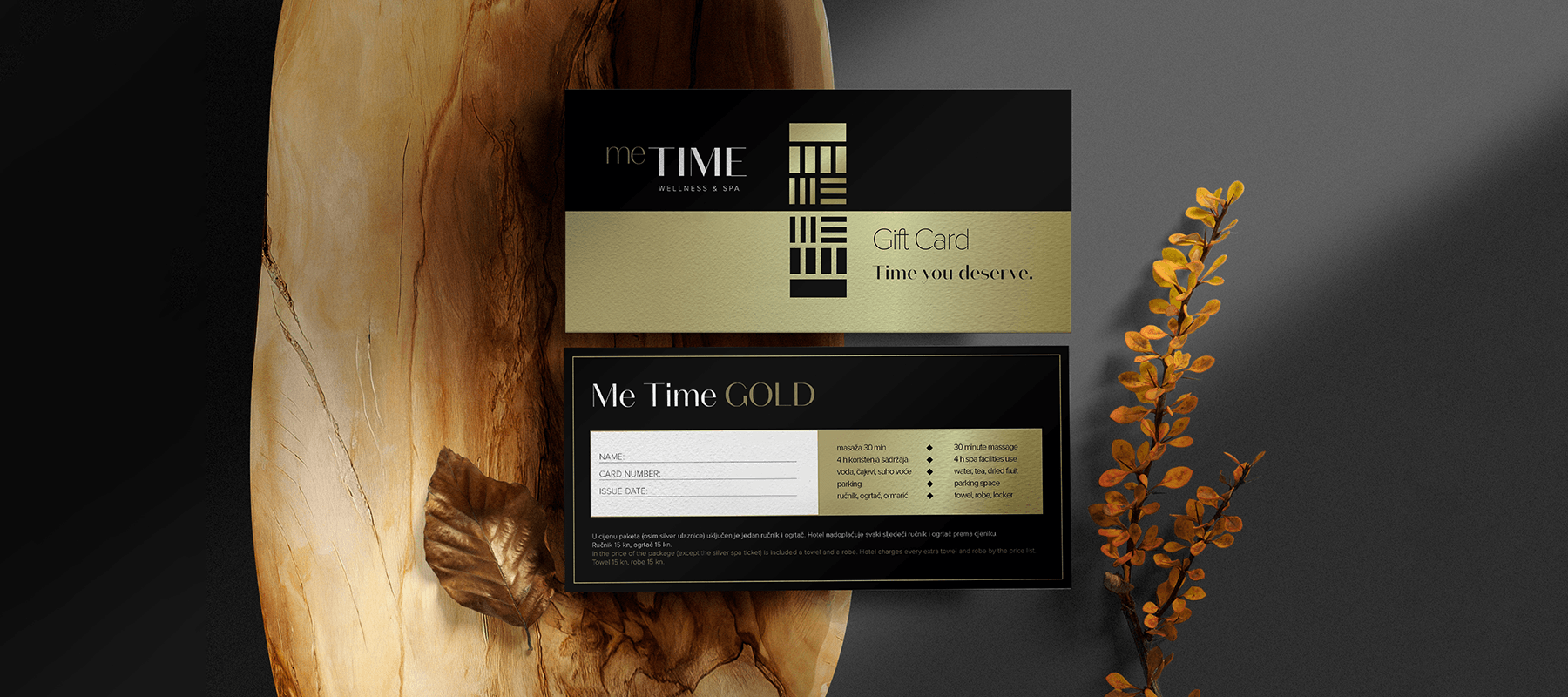 Time spa print collateral