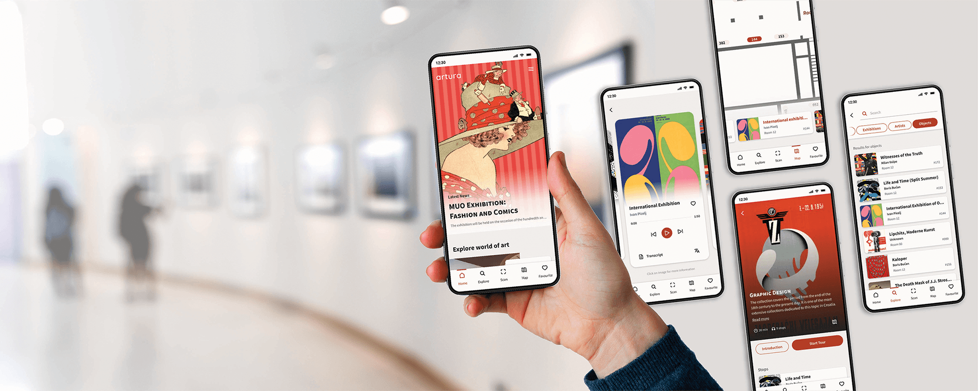 Artura mobile app — gallery showcase